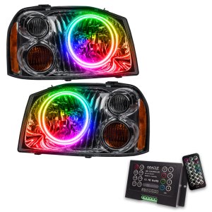 Nissan Frontier Headlight Assemblies - ORACLE Lighting - Dual Halo, ColorSHIFT w/ 2.0 Controller - `01-`04 Nissan Frontier Headlight Assemblies - ORACLE Lighting - Dual Halo, ColorSHIFT w/ 2.0 Controller - `01-`04
